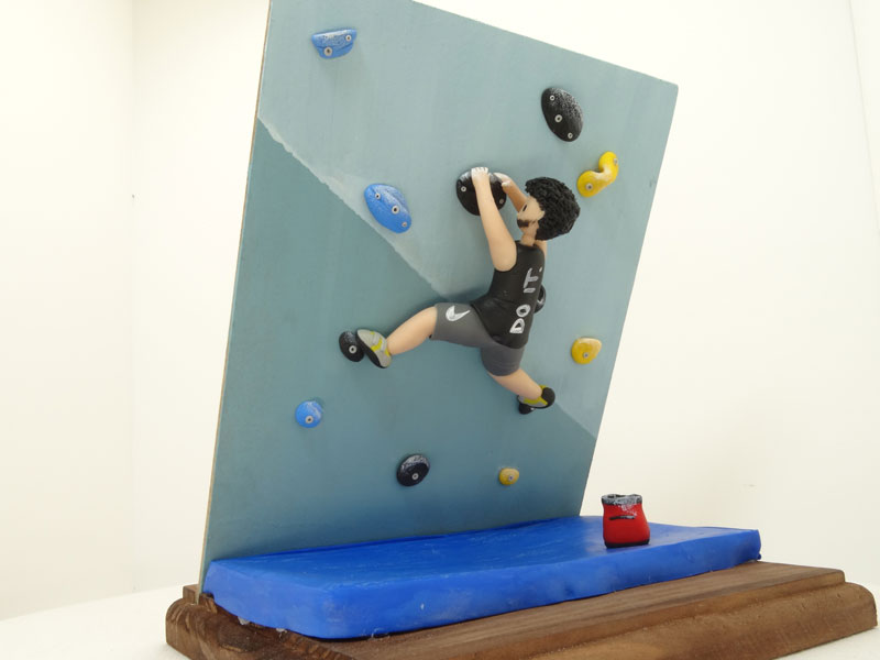 Figura personalizada en rocódromo